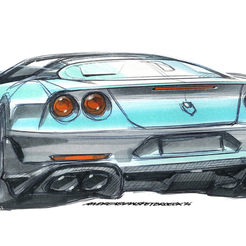 2027 Touring Superleggera Veloce12 Aperta Sketches